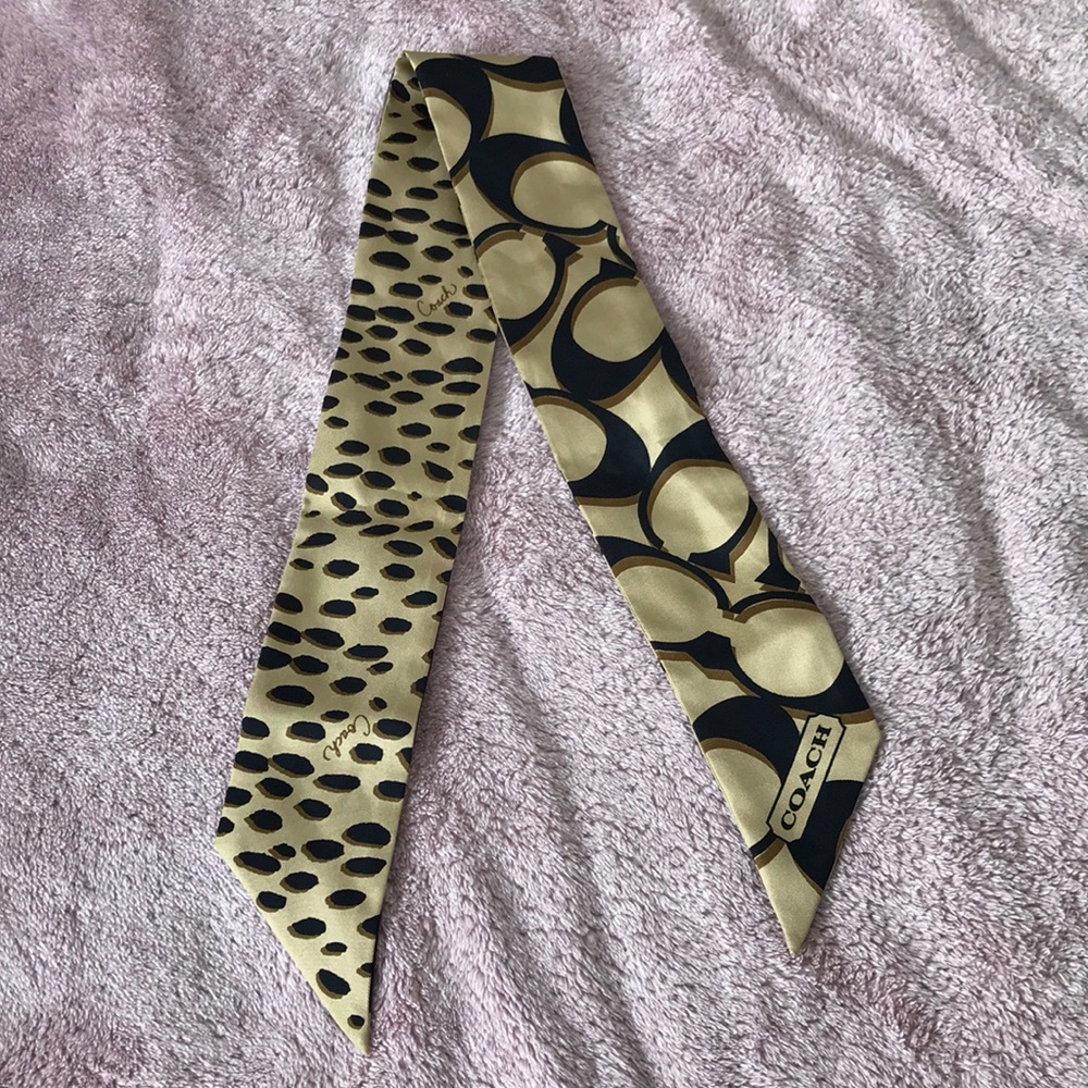 Coach signature ponytail scarf